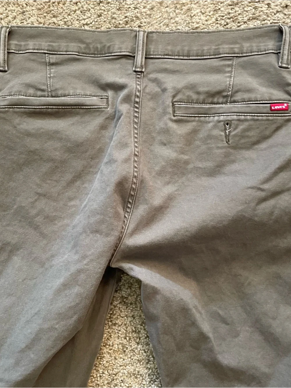 Levi's Men's 34 Straight XX Chinos preppy academia skater green pants